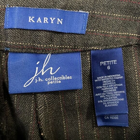 JH Collectibles Karyn Striped Dress Slacks Petite 6 - Picture 11 of 11